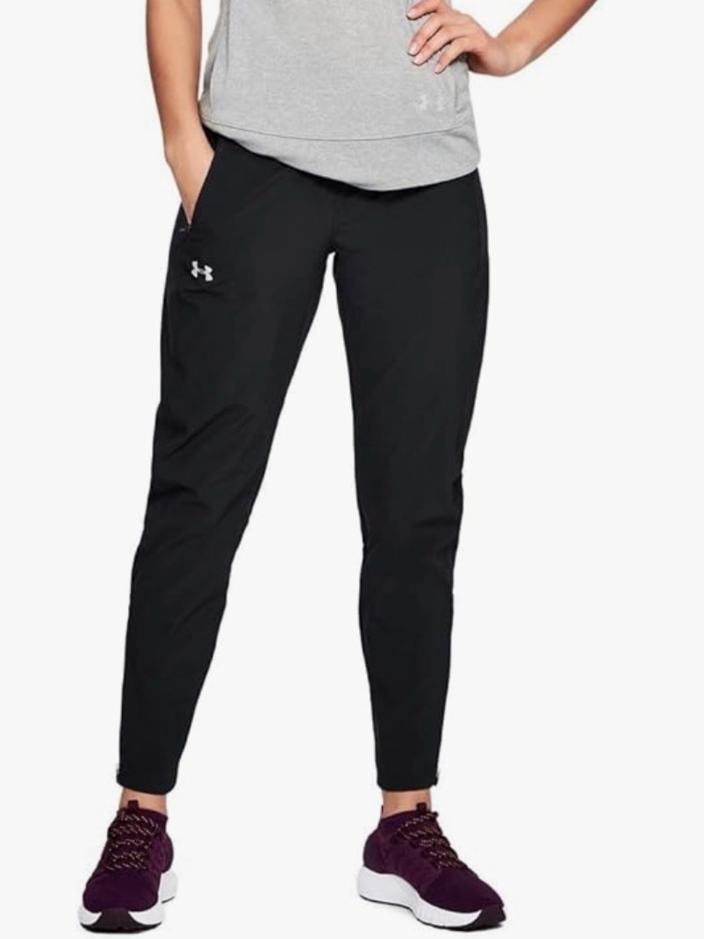 Under Armour OutRun The Storm HeatGear Pants - Black - Size M